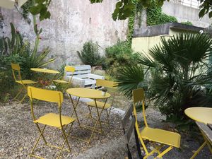 The garden at InFusion in Genoa