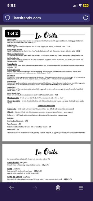   at La Osita PDX in Portland