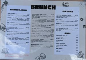 Brunch Menu December 2025 at Avodi Vegetarian & Cafe in Auckland