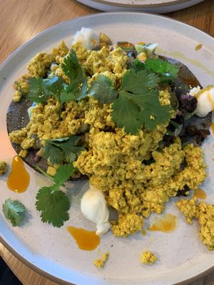 Huevos Rancheros  at Avodi Vegetarian & Cafe in Auckland