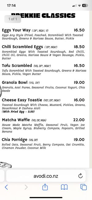   at Avodi Vegetarian & Cafe in Auckland