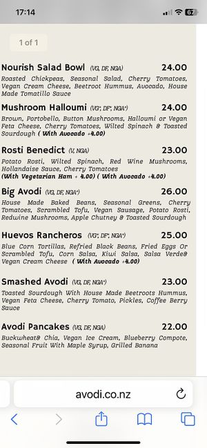   at Avodi Vegetarian & Cafe in Auckland