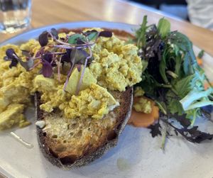 Tofu Scramble  at Avodi Vegetarian & Cafe in Auckland