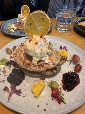 Avodi vegan pancakees  at Avodi Vegetarian & Cafe in Auckland