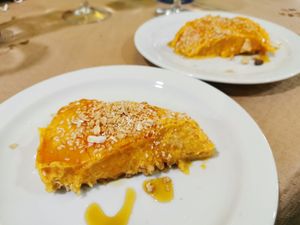Postre de calabaza at L'Union in Leon