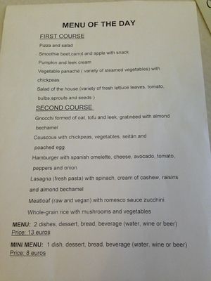 Menu of the day!  at L'Union in Leon