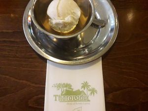 Vegan ice cream at Tharavadu in Leeds