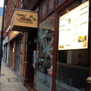 Outside  at Tharavadu in Leeds