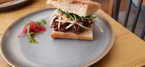 BBQ jackfruit sandwich at Southsea Coffee - Osborne Rd in Portsmouth