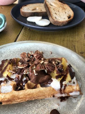 Waffles on a Sunday at Southsea Coffee - Osborne Rd in Portsmouth