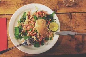 (vegan) pad Thai salad :)  at Southsea Coffee - Osborne Rd in Portsmouth