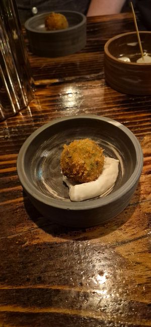 Potato and fermented shitake at Aster in Broadstairs