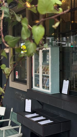Rescued Art Display Cabinet at Fika in Victoria
