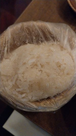 Sticky rice at Les Amants Verts in Paris