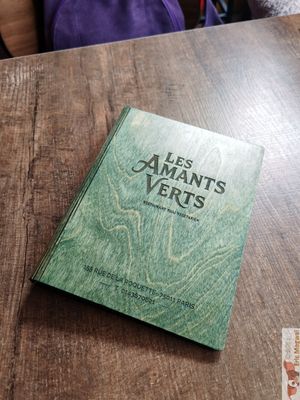 Menu at Les Amants Verts in Paris