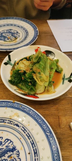 Hispi cabbage at WANGS 王 in Bristol