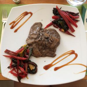 yummy seitan with rainbow chard at NaturaSi in Catania