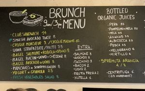 menu at Ditta Artigianale in Florence