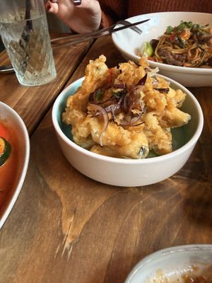 Aubergine fries  at THAI BAAN Thai street food in Chester