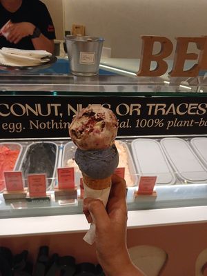 Cone with two scoops at Kind Kones in Dubai