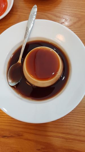 Vegan flan  at Thien Truc in Hai Duong