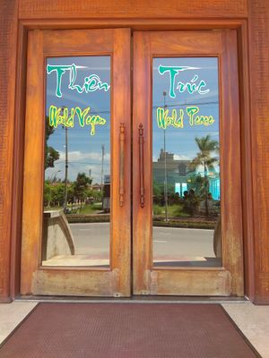 Entrance door at Thien Truc in Hai Duong