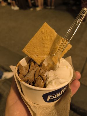 Helado vegano de limonada de coco y avellana at Patti Gelateria Santo Domingo in Bolívar