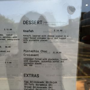 Dessert menu ooh croissant at 1947 in Boronia