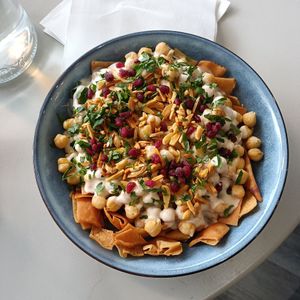 Fatteh, vegan option - gorgeous and delish!!! Very filling. at 1947 in Boronia