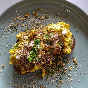 Avo smash with the best tofu scramble anywhere!!!! at 1947 in Boronia