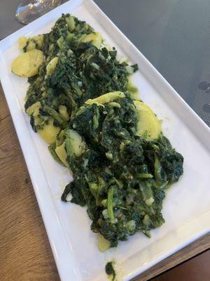 Chard with potatoes side dish   at Pasike in Trogir