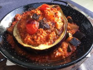 Stuffed eggplant  at Pasike in Trogir