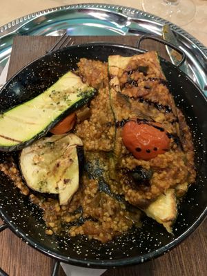 Stuffed zucchini with extra vegetables  at Pasike in Trogir