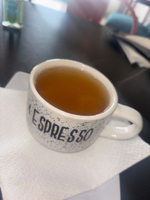 Peppermint tea   at Rinconcito Vegano in Bayamon