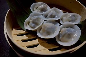 Vegan gyozaa  at Kobayashiya in Toyooka