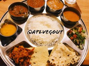 Thali  at Vatica Indian Restaurant in Marietta