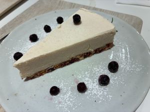 Lemon mousse cake at Jing Si Books & Cafe Plantarium Branch 靜思書軒植境店 in Taipei City