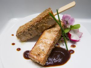 Tofu & gomasio at MU-Food in Geneva