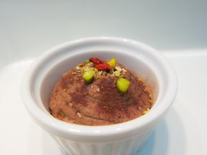 vegan chocolate mousse at MU-Food in Geneva