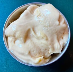 Mango sorbet at Ewaan in Dubai