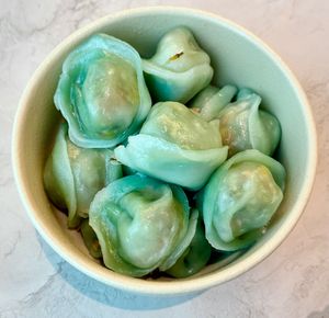 Vegetable dim sum at East 14 in Dubai