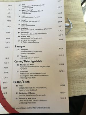 Menu 2 at Holzofenpizza Engel in Frankfurt