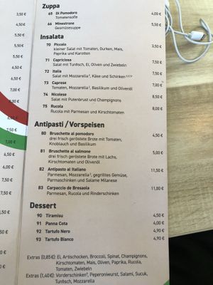 Menu 3 at Holzofenpizza Engel in Frankfurt