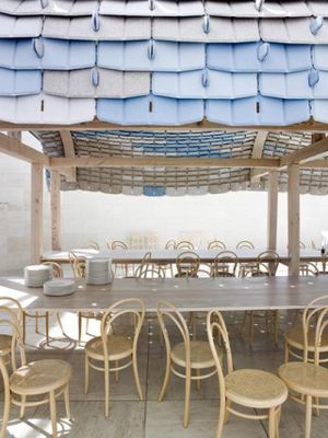 Interior at Cafe Mudam in Luxembourg City