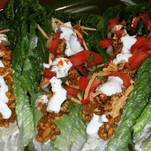 Tempeh Tacos!!! at Rawtopian Bliss Cafe in Columbia