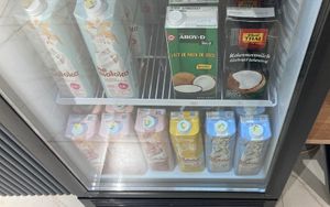 Plant-based milks at Organic Secret's Shop Batumi in Adjara