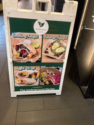 Placard at Falafel Plant in New York City