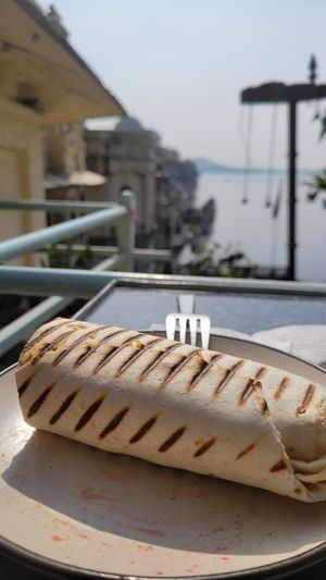 Bean burrito at Green Grotto By Pichola in Rajasthan