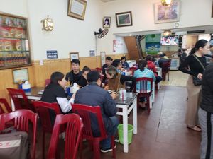 Inside of restaurant at Au Lac in Hai Phong