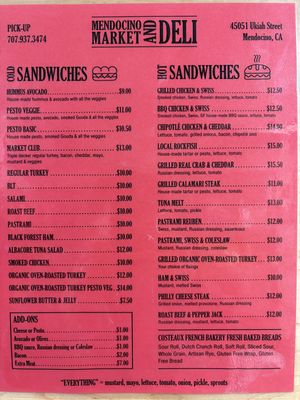   at Mendocino Market  in Mendocino